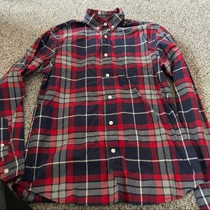 Old Navy Red & Blue Classic Button Down Size S